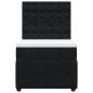 Preview: Boxspringbett mit Matratze Schwarz 90x200 cm Samt
