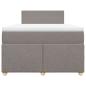 Preview: Boxspringbett mit Matratze Taupe 120x200 cm Stoff