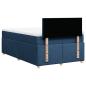 Preview: Boxspringbett mit Matratze Blau 120x200 cm Stoff
