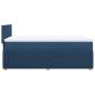 Preview: Boxspringbett mit Matratze Blau 90x190 cm Stoff