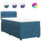 Preview: Boxspringbett mit Matratze Blau 80x200 cm Samt