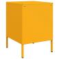 Preview: Nachttisch Senfgelb 36x39x50,5 cm Stahl
