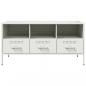 Preview: TV-Schrank Weiß 100,5x39x50,5 cm Stahl