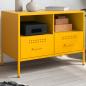 Preview: ARDEBO.de - TV-Schrank Senfgelb 68x39x50,5 cm Stahl