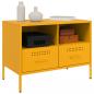 Preview: TV-Schrank Senfgelb 68x39x50,5 cm Stahl