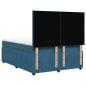 Preview: Boxspringbett mit Matratze Blau 140x200 cm Samt
