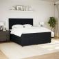 Preview: Boxspringbett mit Matratze Schwarz 200x200 cm Samt