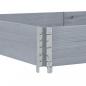 Preview: Pflanzkasten Grau 150x100 cm Massivholz Kiefer