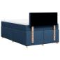 Preview: Boxspringbett mit Matratze Blau 120x200 cm Stoff
