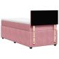Preview: Boxspringbett mit Matratze Rosa 90x200 cm Samt