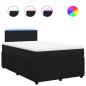 Preview: Boxspringbett mit Matratze Schwarz 120x190 cm Samt