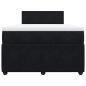 Preview: Boxspringbett mit Matratze Schwarz 120x190 cm Samt