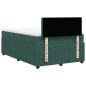 Preview: Boxspringbett mit Matratze Dunkelgrün 120x200 cm Samt