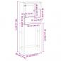 Preview: Waschmaschinenschrank Corona Massivholz Kiefer