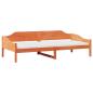 Preview: Massivholzbett ohne Matratze Wachsbraun 80x200 cm Kiefernholz