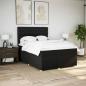 Preview: Boxspringbett mit Matratze Schwarz 140x200 cm Stoff
