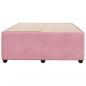 Preview: Bettgestell Rosa 120x200 cm Samt