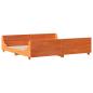 Preview: Massivholzbett ohne Matratze Wachsbraun 180x200 Kiefernholz