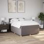 Preview: Boxspringbett mit Matratze Taupe 160x200 cm Stoff