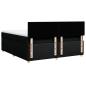 Preview: Boxspringbett mit Matratze Schwarz 180x200 cm Stoff