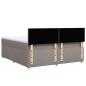 Preview: Boxspringbett mit Matratze Taupe 180x200 cm Stoff