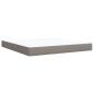 Preview: Boxspringbett mit Matratze Taupe 180x200 cm Stoff