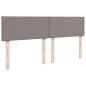 Preview: Boxspringbett mit Matratze Taupe 180x200 cm Stoff
