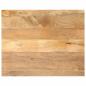 Preview: ARDEBO.de - Tischplatte 90x80x3,8 cm Rechteckig Massivholz Mango