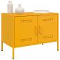 Preview: TV-Schrank Senfgelb 68x39x50,5 cm Stahl