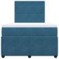 Preview: Boxspringbett mit Matratze Blau 120x190 cm Samt