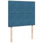 Preview: Boxspringbett mit Matratze Blau 120x190 cm Samt