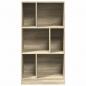 Preview: Bücherregal Sonoma-Eiche 57x28,5x107,5 cm Holzwerkstoff