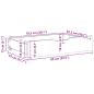 Preview: Bettschubladen mit Rollen 2 Stk. 85x55x16 cm Massivholz Kiefer