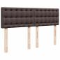 Preview: Boxspringbett mit Matratze Dunkelbraun 160x200 cm Stoff