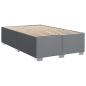 Preview: Boxspringbett mit Matratze Hellgrau 120x190 cm Stoff
