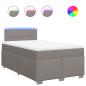 Preview: Boxspringbett mit Matratze Taupe 120x190 cm Stoff