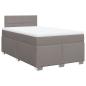 Preview: Boxspringbett mit Matratze Taupe 120x190 cm Stoff