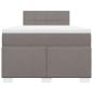 Preview: Boxspringbett mit Matratze Taupe 120x190 cm Stoff