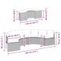 Preview: 2-tlg. Garten-Sofagarnitur Halbrund Beige Poly-Rattan