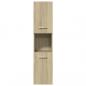 Preview: Badezimmerschrank Sonoma-Eiche 30x30x130 cm Holzwerkstoff