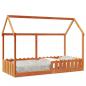 Preview: ARDEBO.de - Kinderbett Hausbett Wachsbraun 90x200 cm Kiefer