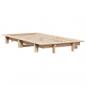 Preview: Massivholzbett ohne Matratze 75x190 cm Kiefernholz