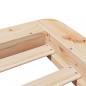 Preview: Massivholzbett ohne Matratze 75x190 cm Kiefernholz