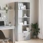 Preview: ARDEBO.de - Bücherregal Grau Sonoma 70x36x189 cm Holzwerkstoff