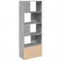 Preview: Bücherregal Betongrau 70x36x189 cm Holzwerkstoff