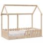 Preview: ARDEBO.de - Kinderbett Hausbett 80x160 cm Massivholz Kiefer