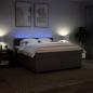 Preview: Boxspringbett mit Matratze Dunkelbraun 180x200 cm Stoff
