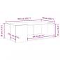 Preview: Couchtisch Braun Eichen-Optik 89,5x48x30 cm Holzwerkstoff