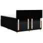 Preview: Boxspringbett mit Matratze Schwarz 140x190 cm Stoff