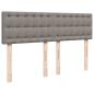 Preview: Boxspringbett mit Matratze Taupe 140x190 cm Stoff